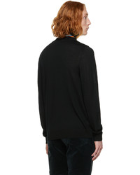 schwarzer Wollrollkragenpullover von Paul Smith