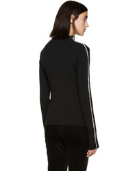 schwarzer Wollrollkragenpullover von Haider Ackermann