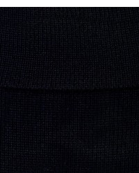 schwarzer Wollrollkragenpullover von Falke