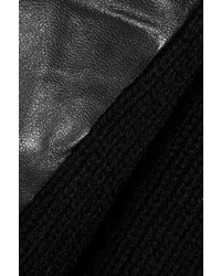 schwarzer Wollrollkragenpullover von Maje