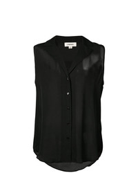 schwarzes ärmelloses Hemd von L'Agence