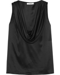schwarzes ärmelloses Oberteil aus Seide von Givenchy
