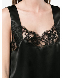 schwarzes ärmelloses Oberteil aus Spitze von Givenchy