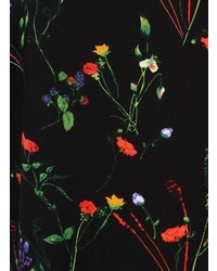 schwarzes ärmelloses Oberteil mit Blumenmuster von Zizzi