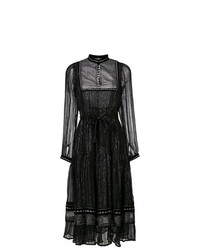 schwarzes ausgestelltes Kleid von Dodo Bar Or
