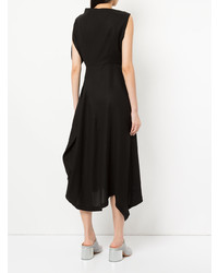 schwarzes ausgestelltes Kleid von Enfold