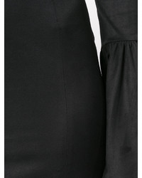 schwarzes ausgestelltes Kleid von Philipp Plein