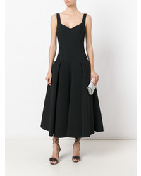 schwarzes ausgestelltes Kleid von Sara Battaglia