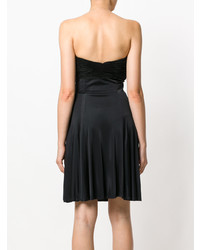 schwarzes ausgestelltes Kleid von Versace Vintage