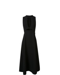 schwarzes ausgestelltes Kleid von Misha Nonoo