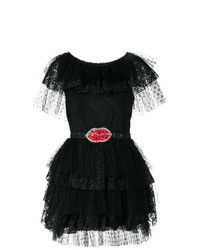 schwarzes ausgestelltes Kleid von MSGM