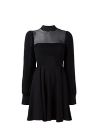 schwarzes ausgestelltes Kleid von Philipp Plein