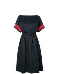schwarzes ausgestelltes Kleid von Tome