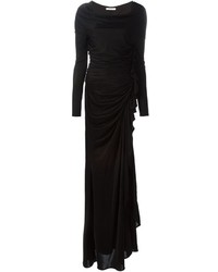 schwarzes Ballkleid mit Rüschen von Givenchy