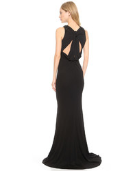 schwarzes Ballkleid von Badgley Mischka