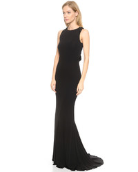 schwarzes Ballkleid von Badgley Mischka