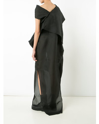 schwarzes Ballkleid von Rick Owens