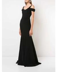 schwarzes Ballkleid von Marchesa Notte