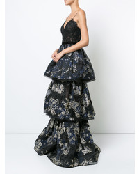 schwarzes Ballkleid von Marchesa Notte