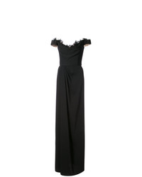 schwarzes Ballkleid von Marchesa Notte