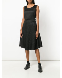 schwarzes Ballkleid von Pleats Please By Issey Miyake