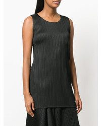 schwarzes Ballkleid von Pleats Please By Issey Miyake