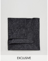 schwarzes Baumwolle Einstecktuch von Reclaimed Vintage