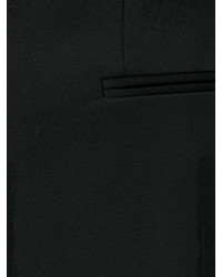 schwarzes bedrucktes Baumwollsakko von Moschino