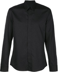 schwarzes bedrucktes Hemd von Givenchy