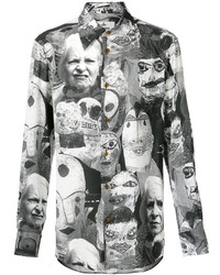schwarzes bedrucktes Hemd von Vivienne Westwood