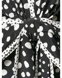 schwarzes bedrucktes Kleid von Marc Jacobs