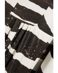 schwarzes bedrucktes Kleid von Marc Jacobs