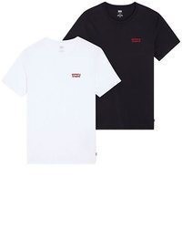 schwarzes bedrucktes Kurzarmhemd von Levi's