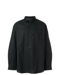 schwarzes bedrucktes Langarmhemd von Y-3