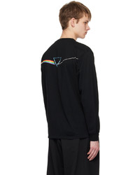 schwarzes bedrucktes Langarmshirt von Undercover