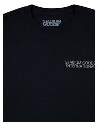 schwarzes bedrucktes Langarmshirt von Stadium Goods