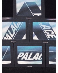 schwarzes bedrucktes Langarmshirt von Palace