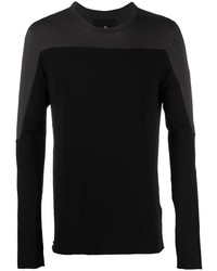 schwarzes bedrucktes Langarmshirt von Thom Krom