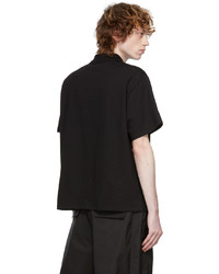 schwarzes bedrucktes Polohemd von Valentino