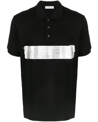 schwarzes bedrucktes Polohemd von Givenchy