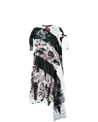 schwarzes bedrucktes schwingendes Kleid von Antonio Marras