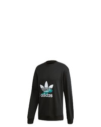 schwarzes bedrucktes Sweatshirt von adidas Originals