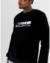 schwarzes bedrucktes Sweatshirt von ASOS DESIGN