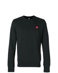 schwarzes bedrucktes Sweatshirt von Aspesi