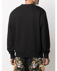 schwarzes bedrucktes Sweatshirt von VERSACE JEANS COUTURE