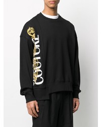 schwarzes bedrucktes Sweatshirt von VERSACE JEANS COUTURE