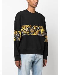 schwarzes bedrucktes Sweatshirt von VERSACE JEANS COUTURE