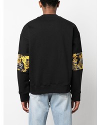 schwarzes bedrucktes Sweatshirt von VERSACE JEANS COUTURE