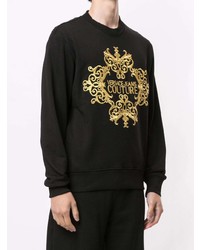 schwarzes bedrucktes Sweatshirt von VERSACE JEANS COUTURE