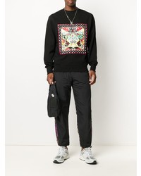 schwarzes bedrucktes Sweatshirt von VERSACE JEANS COUTURE